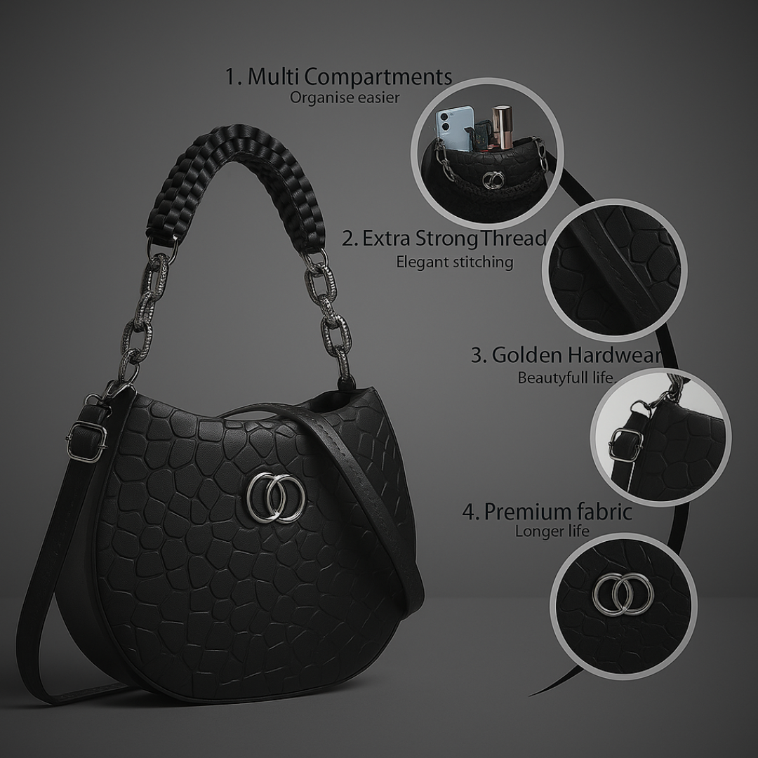 The Textured Eclipse HandBag - Image 4